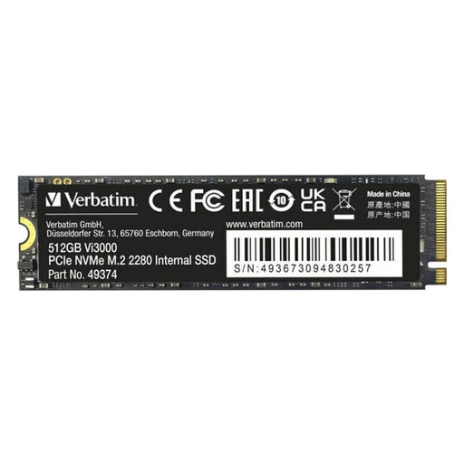 Produktbild interne SSD - Verbatim Vi3000 int. PCIe NVMe M.2 SSD 512GB