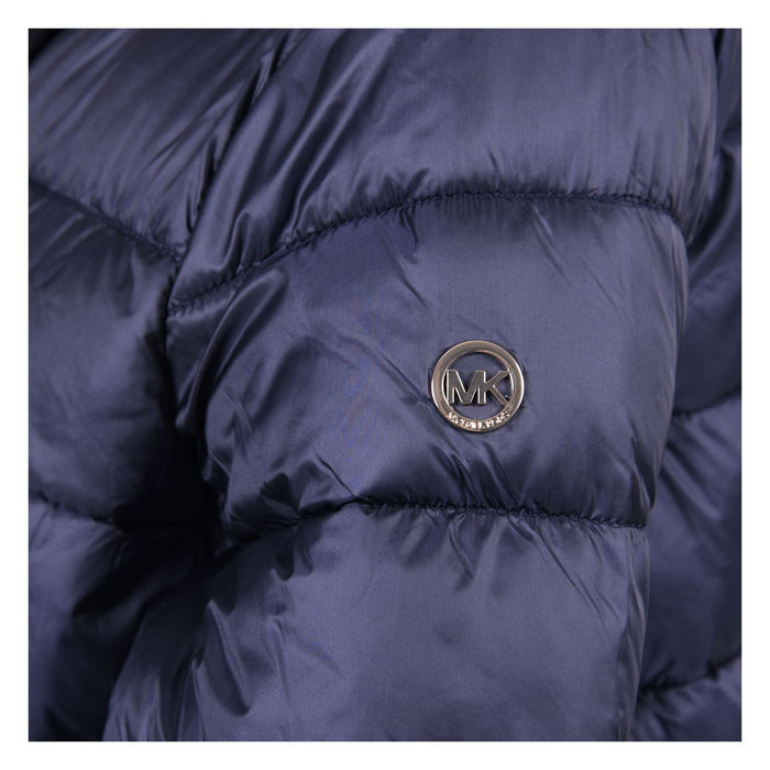 Michael Kors Daunenjacke dunkelblau komprimierbar abgestepptes Nylon Damen M