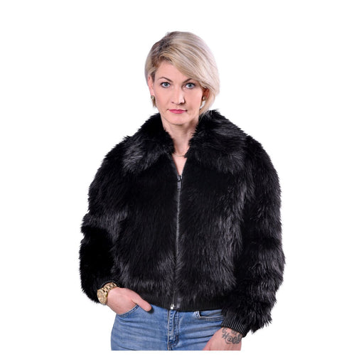 Produktbild Bomberjacke - Michael Kors Bomberjacke aus Kunstpelz schwarz Damen S