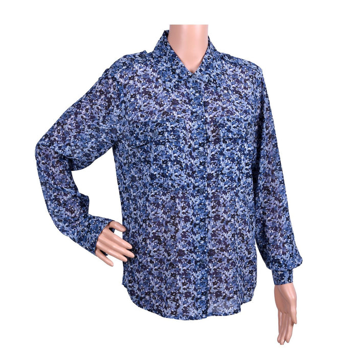 Michael Kors Bluse aus Georgette mit Blumenmuster Admiral Damen M