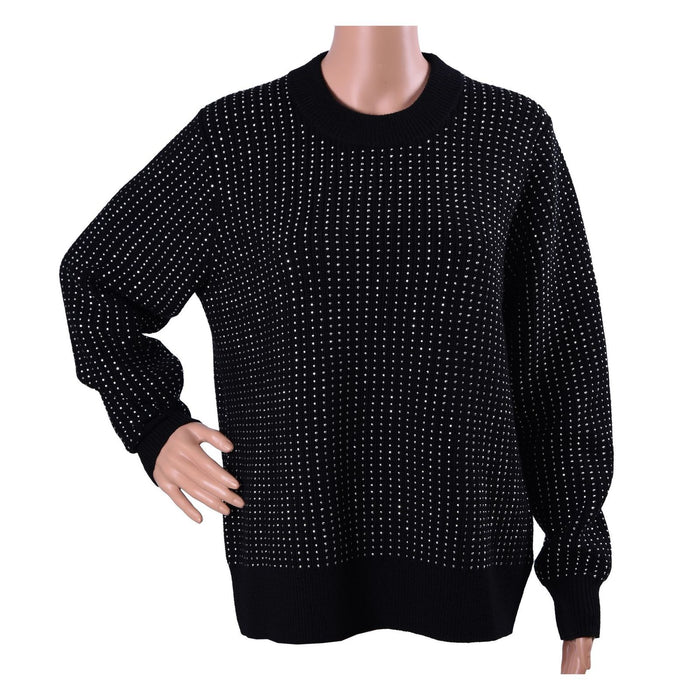 Michael Kors Pullover Regular Fit Schwarz Damen  M