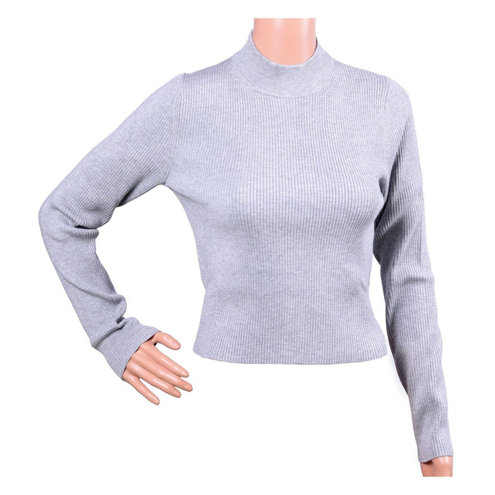 Michael Kors Rollkragen Pullover halb Slim Fit grau Damen XS