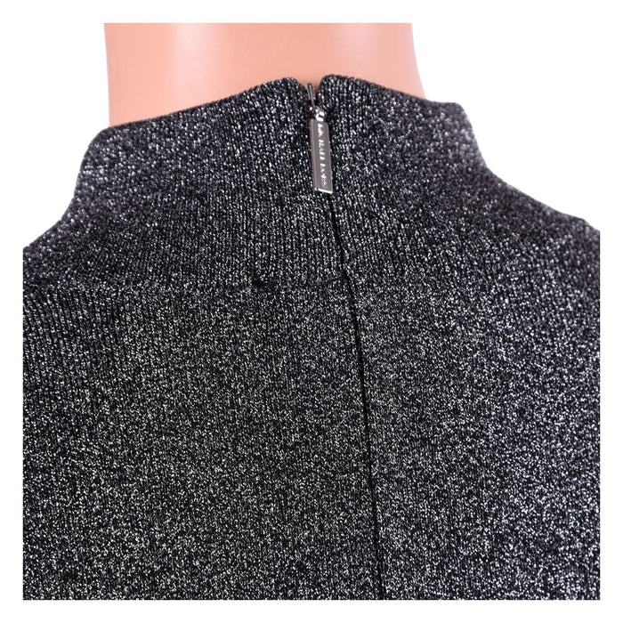 Michael Kors Strickkleid in Metallic-Optik mit Stehkragen Damen L