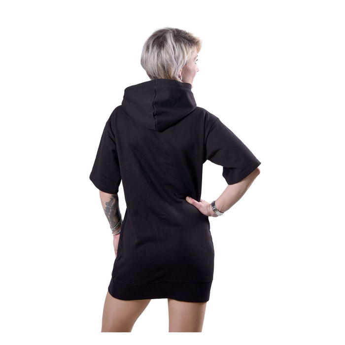 Michael Kors Kapuzenkleid aus Baumwolle schwarz Damen M