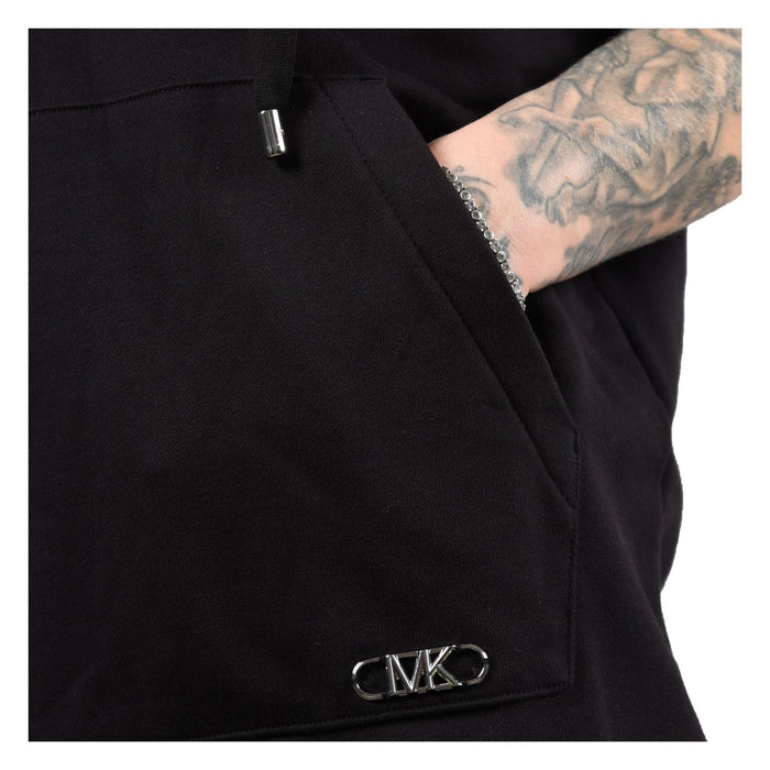 Michael Kors Kapuzenkleid aus Baumwolle schwarz Damen L