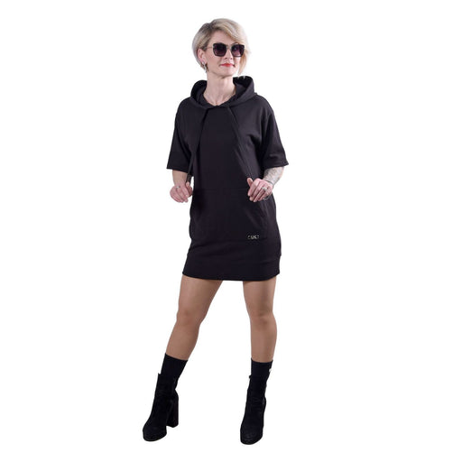 Produktbild Minikleid - Michael Kors Kapuzenkleid aus Baumwolle schwarz Damen XL