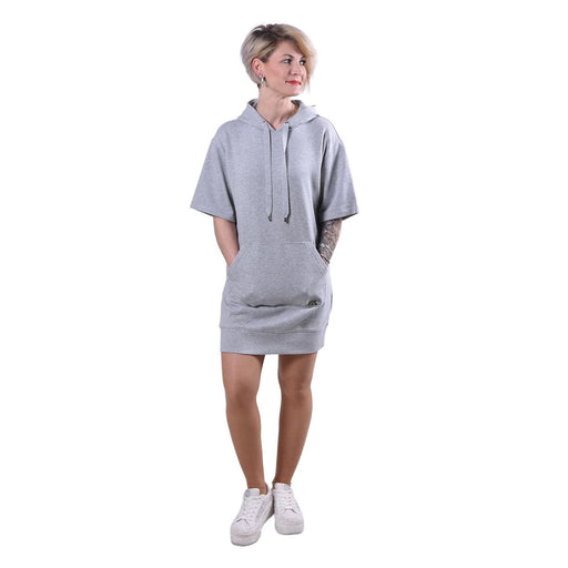 Produktbild Minikleid - Michael Kors Kapuzenkleid aus Baumwolle grau Damen S