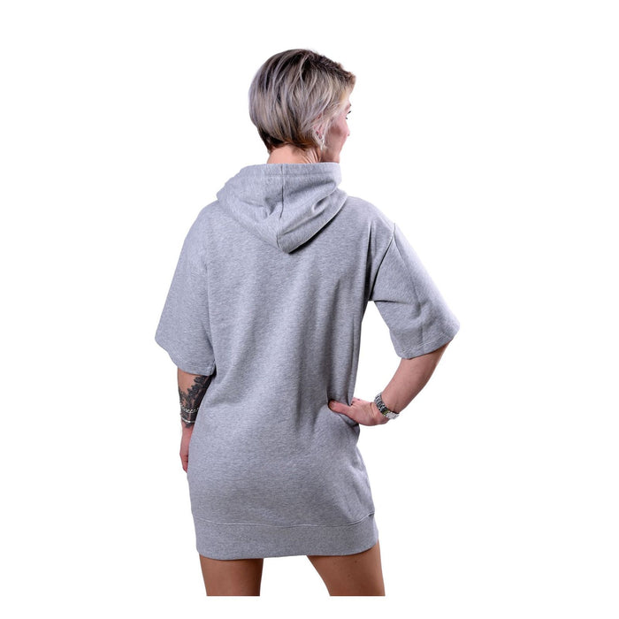 Michael Kors Kapuzenkleid aus Baumwolle grau Damen XS