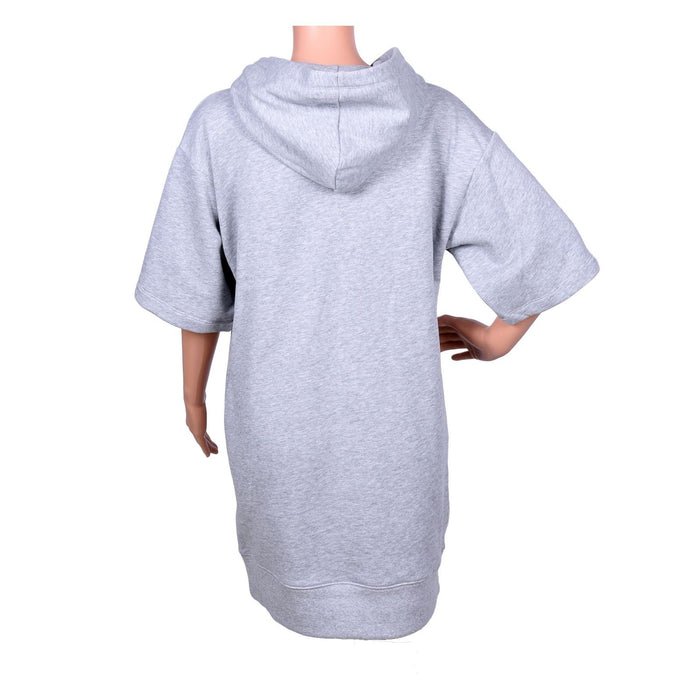 Michael Kors Kapuzenkleid aus Baumwolle grau Damen XS