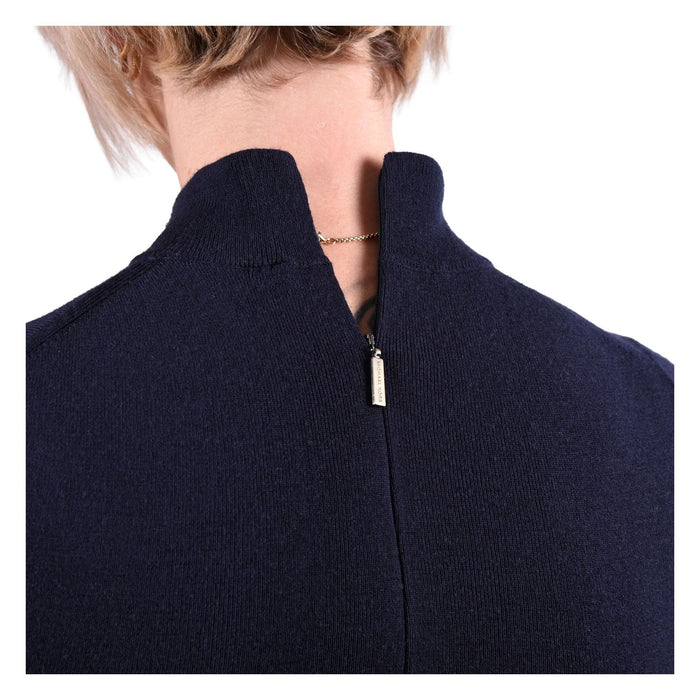 Michael Kors Strickkleid glatt blau Damen  M