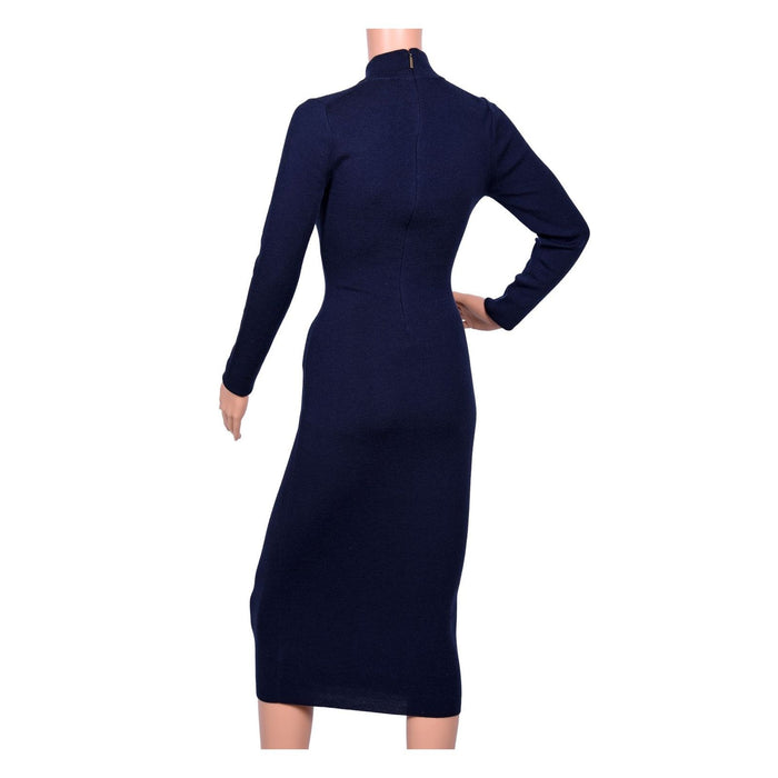 Michael Kors Strickkleid glatt blau Damen  M