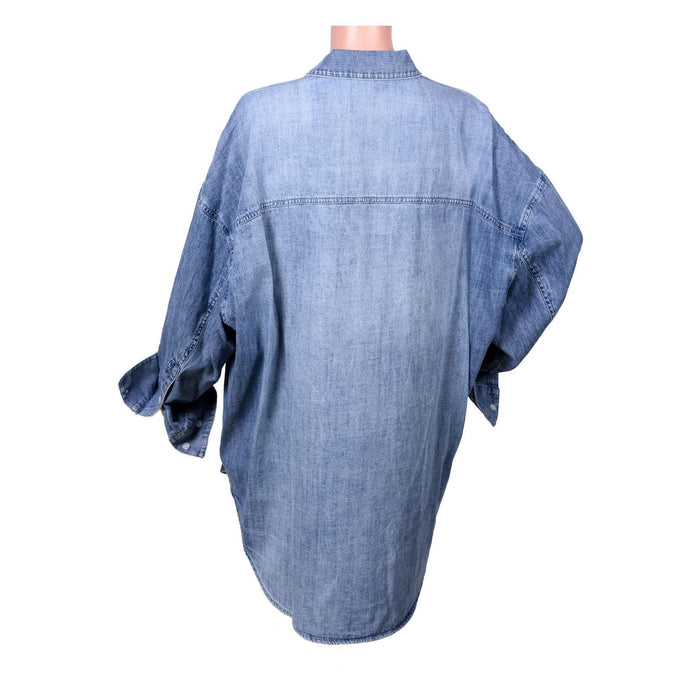 Michael Kors Oversize-Hemd aus Chambray jeans Unisex Erwachsene S