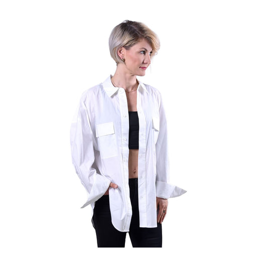 Produktbild Hemdbluse - Michael Kors Oversize-Hemd aus Baumwoll-Popeline mit Stretch Unisex Erwachsene weiss M