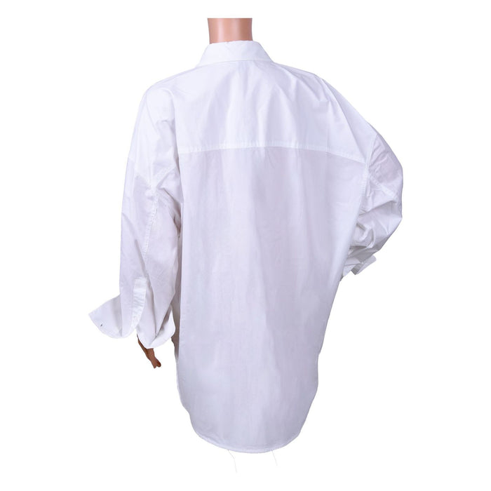 Michael Kors Oversize-Hemd aus Baumwoll-Popeline mit Stretch Unisex Erwachsene weiss M