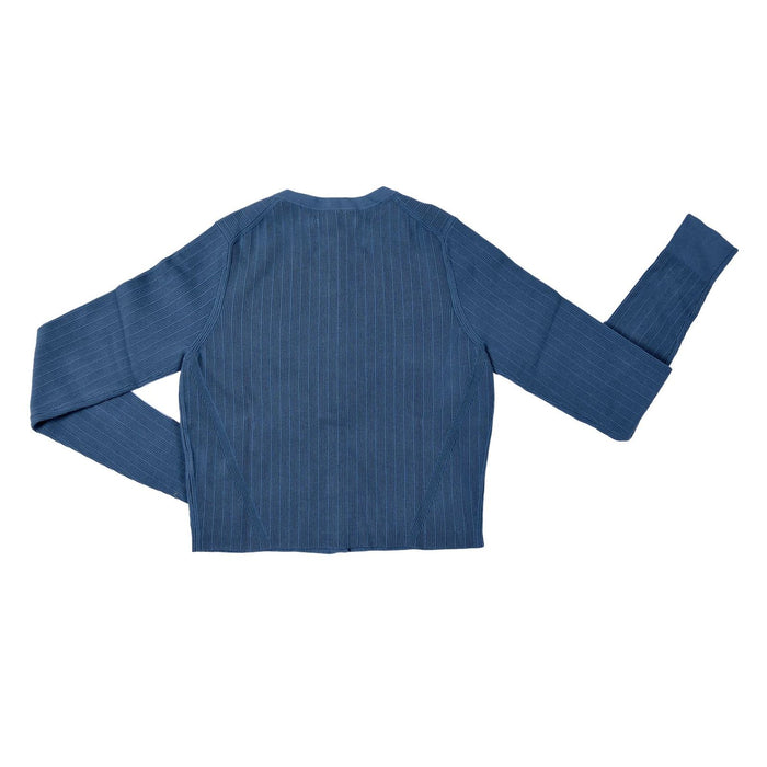 Calvin Klein Strickjacke gerippt türkis Slim Fit Damen L