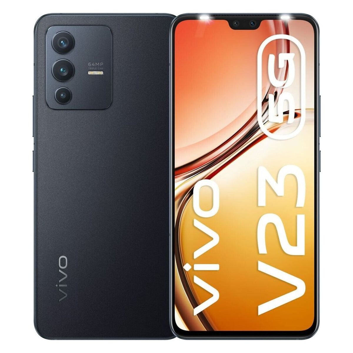 Produktbild Smartphone - Vivo V23 5G Dual-SIM 256GB Stardust Black 12GB RAM