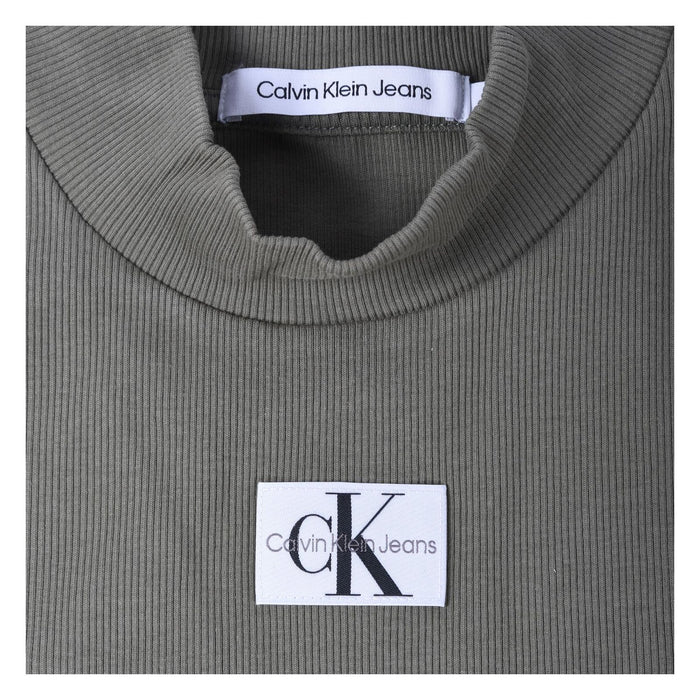 Calvin Klein Kleid für den Alltag Grün Slim Fit Damen XS