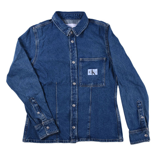 Produktbild Jeansbluse - Calvin Klein Jeansbluse mit Brusttasche jeansblau Damen L