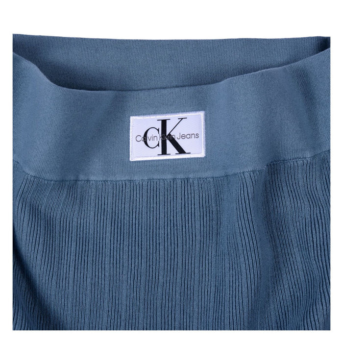 Calvin Klein Sweat Rock gerippt türkis Damen  XL