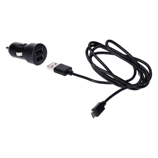 Produktbild KFZ-Ladegerät - Bigben KFZ Ladegerät Micro USB schwarz 2xUSB