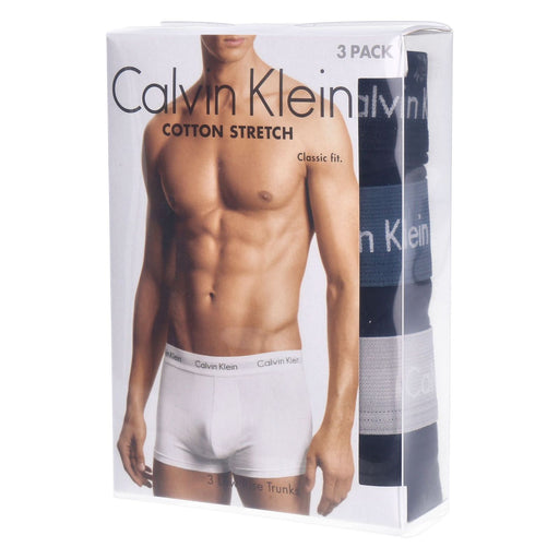 Produktbild Boxershorts - Calvin Klein Herren-Boxershorts 3er Pack Low Rise Trunks Cotton Stretch Schwarz M