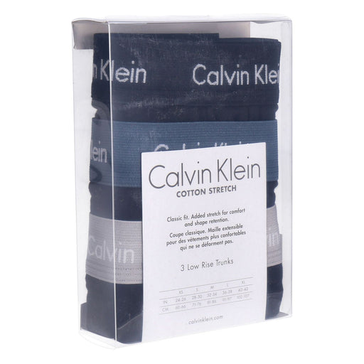 Produktbild Boxershorts - Calvin Klein Herren-Boxershorts 3er Pack Low Rise Trunks Cotton Stretch Schwarz M