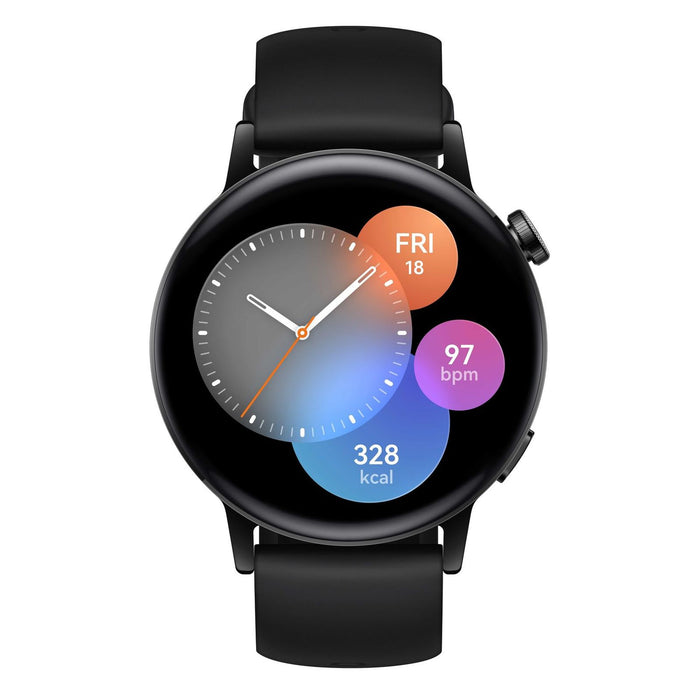 Huawei Watch GT 3 42mm Schwarz mit Fluoroelastomer Armband