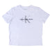 Calvin Klein Jeans Short Sleeve Crewneck Damen T-Shirt Monologo Weiß S
