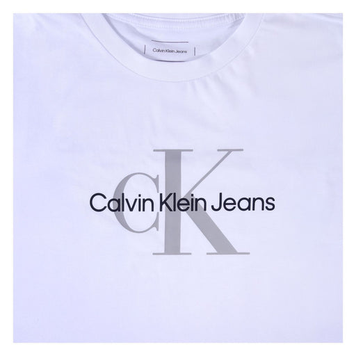 Produktbild T-Shirt - Calvin Klein Jeans Short Sleeve Crewneck Damen T-Shirt Monologo Weiß S