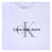 Calvin Klein Jeans Short Sleeve Crewneck Damen T-Shirt Monologo Weiß XL