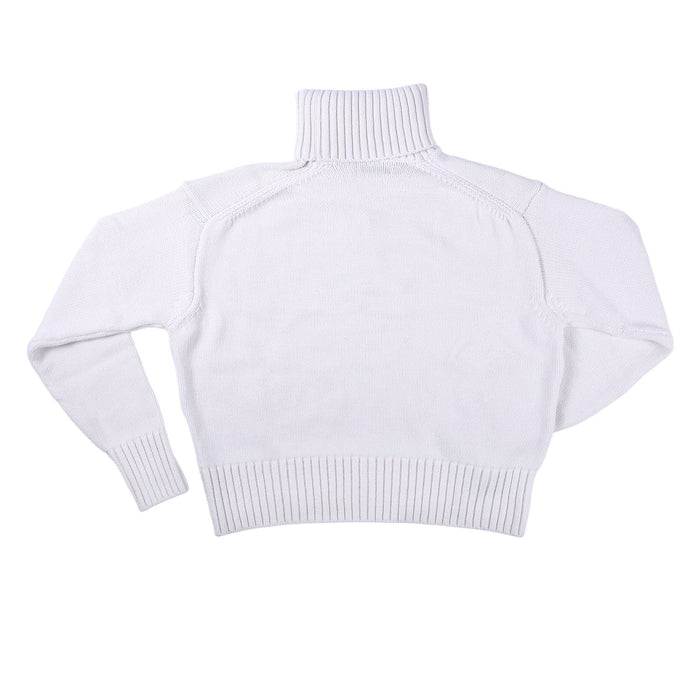 Calvin Klein Jeans Chenille Monologo Damen Pullover Weiß L