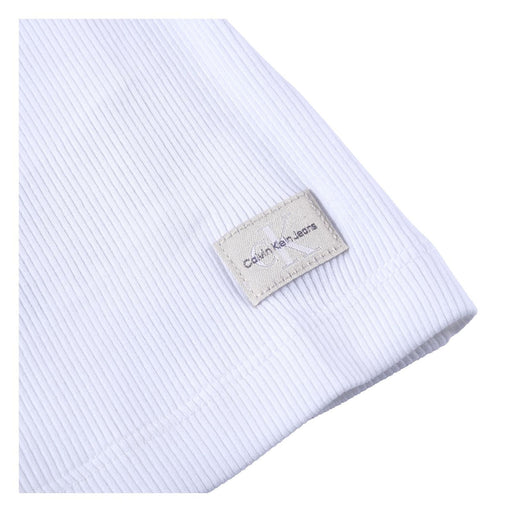 Produktbild Tanktop - Calvin Klein Jeans Woven Label Tank Top Damen Slim-Fit Weiß M