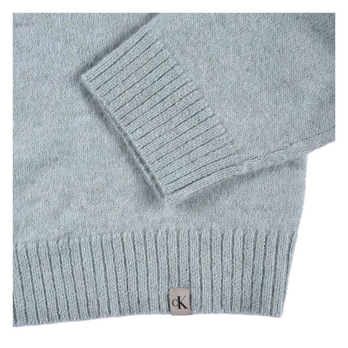 Calvin Klein Jeans Damen Pullover Regular Fit Pastellgrün S