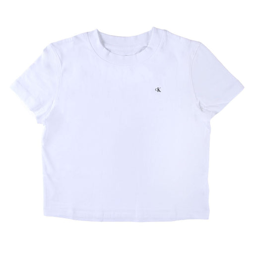 Produktbild T-Shirt - Calvin Klein Jeans Cotton Monogram Damen T-Shirt weiß XL