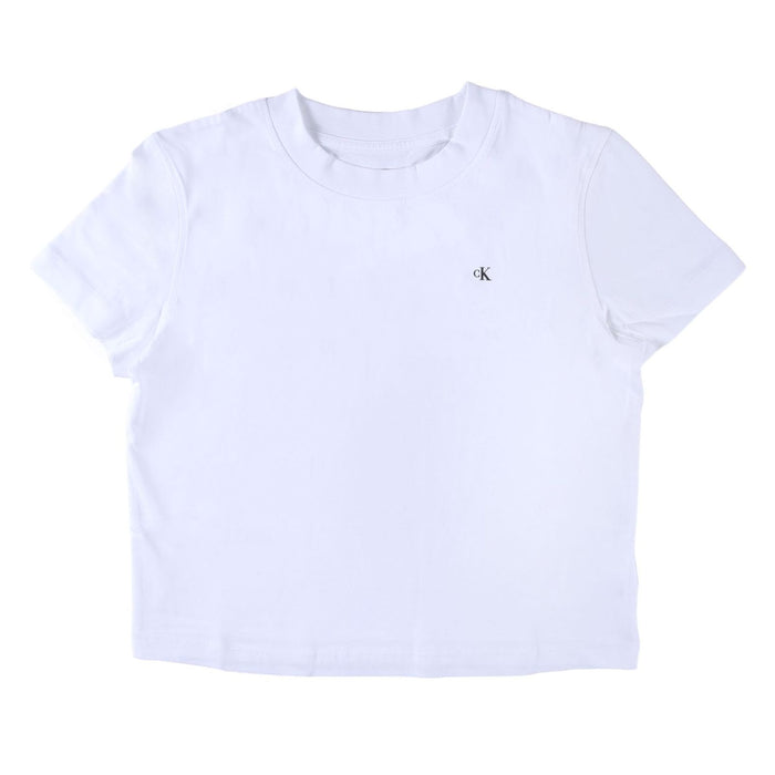 Calvin Klein Jeans Cotton Monogram Damen T-Shirt weiß XL