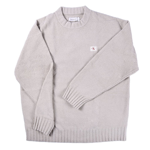 Produktbild Sweater - Calvin Klein Jeans Linear Sweater Herren Pullover boxy fit beige S