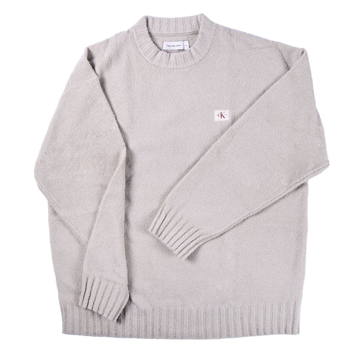 Calvin Klein Jeans Linear Sweater Herren Pullover boxy fit beige S