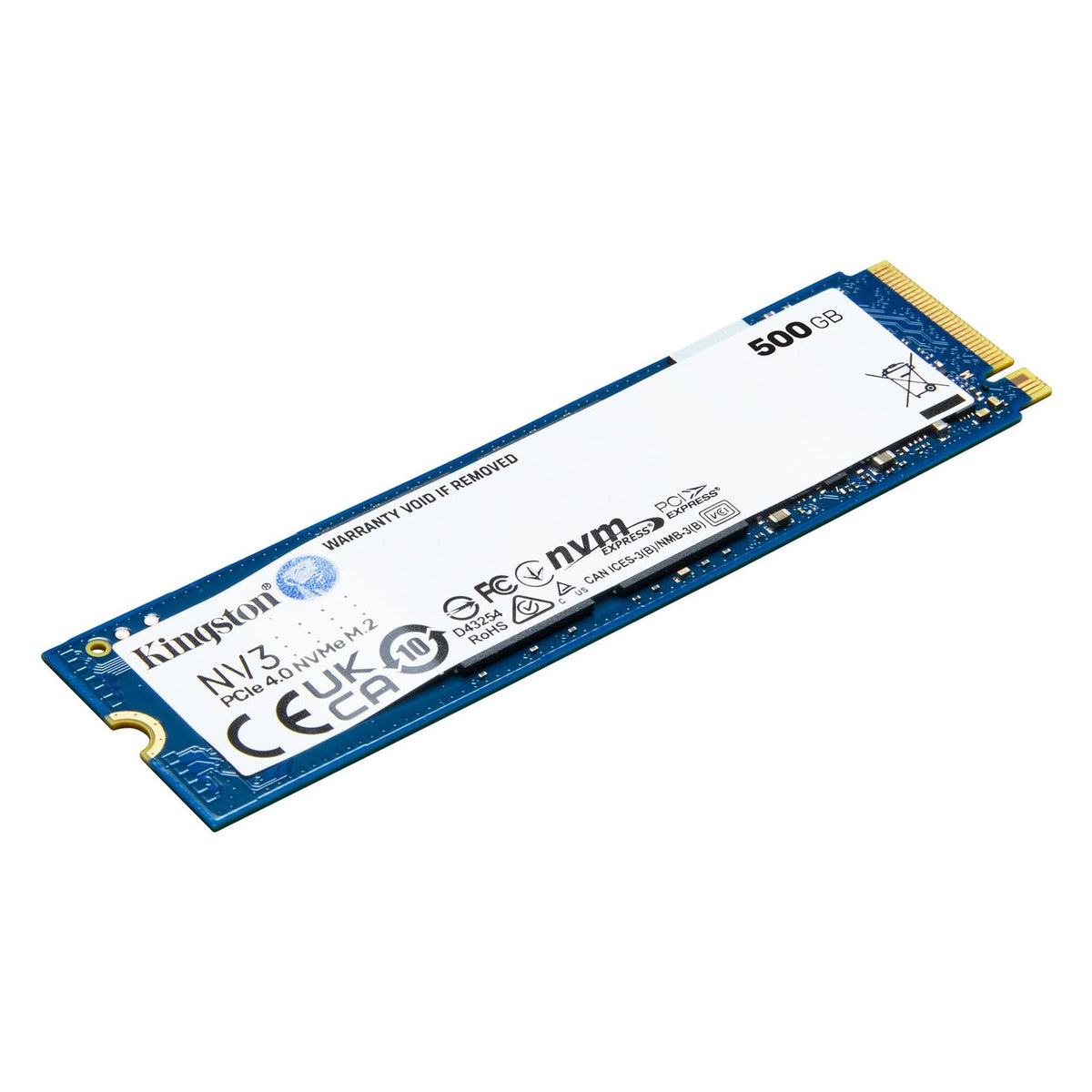 Produktbild interne SSD - Kingston NV3 int. PCIe NVMe M.2 2280 SSD 500GB