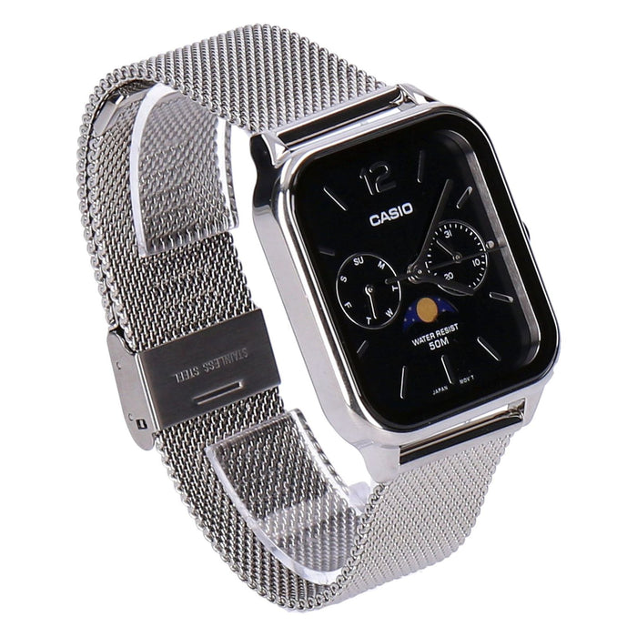 Casio Timeless Collection MTP-M305M-1AVER silber Edelstahl Herren Armbanduhr