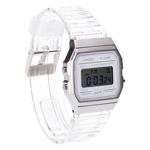 Produktbild Quarzuhr - Casio Collection F-91WS-7EF silber/transparent
