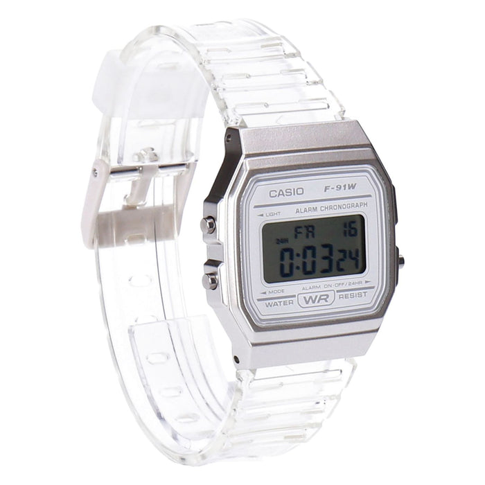 Casio Collection F-91WS-7EF silber/transparent