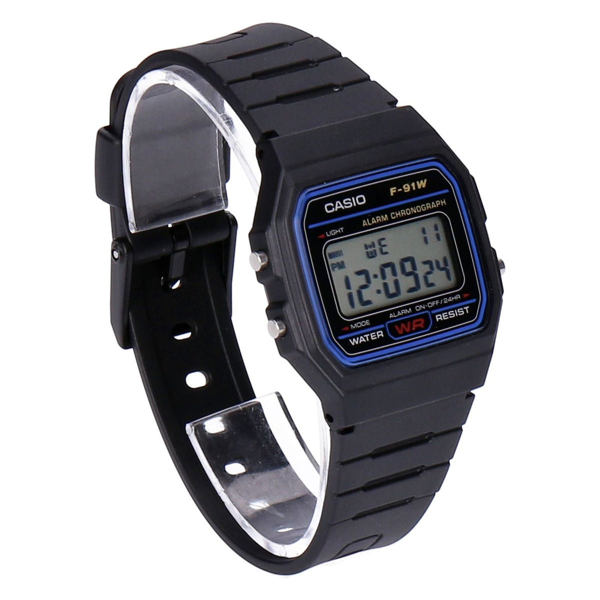 Produktbild Quarzuhr - Casio Collection F-91W-1YEG schwarz/schwarz