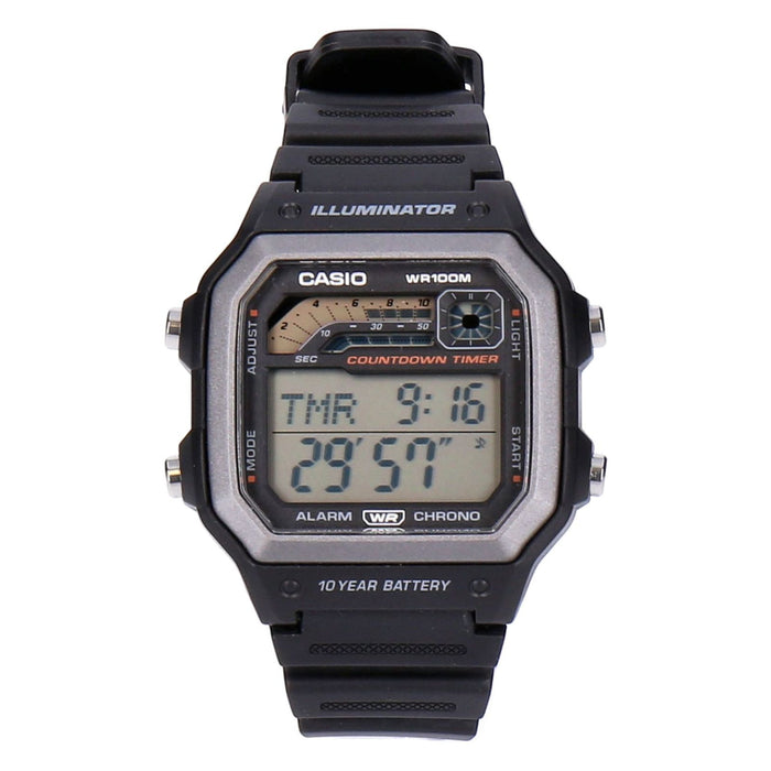Casio Timeless WS-1600H-1AVEF Herren Schwarz Herren Armbanduhr