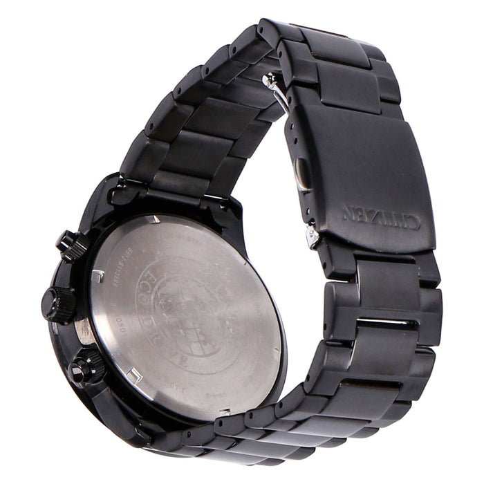 Citizen Eco Drive Chronograph CA0695-84E Edelstahl schwarz