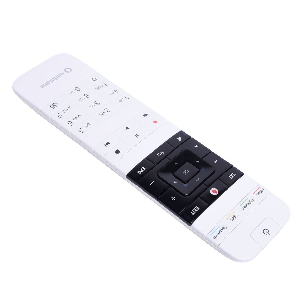 Produktbild Medienfernbedienung - Vodafone TV Center 1000 Fernbedienung  Weiss