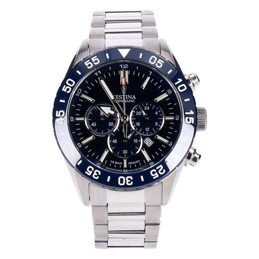 Produktbild Quarzuhr - Festina Chronograph Keramik F20575/2 Herren Edelstahl