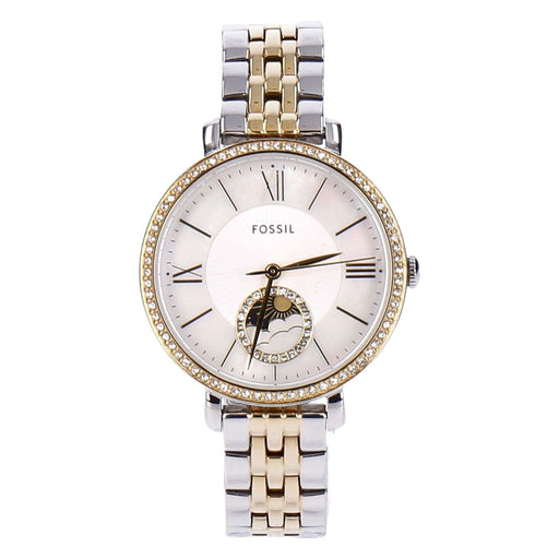 Produktbild Quarzuhr - Fossil Jacqueline ES5166 Damen Armbanduhr bicolor