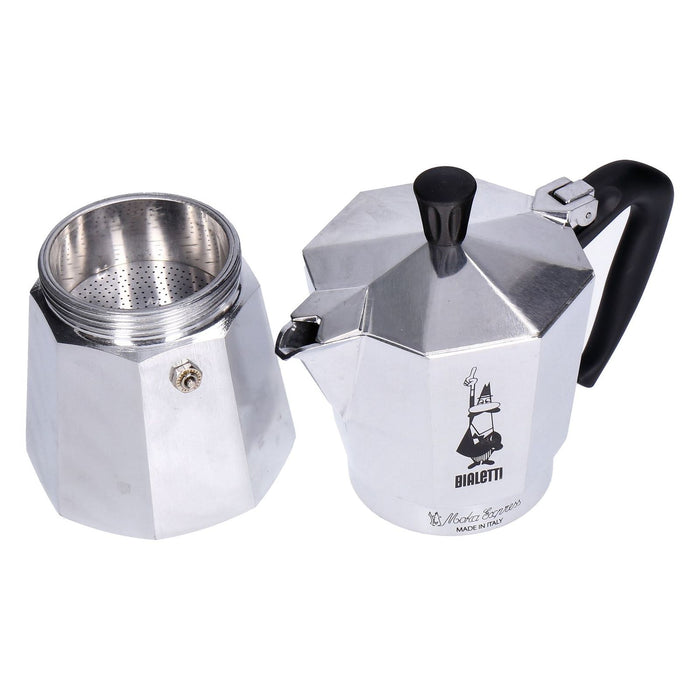 Bialetti Moka Express Mokka-Kanne 0,55 l Schwarz, Silber