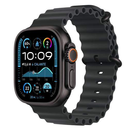 Produktbild Smartwatch - Apple Watch Ultra 2 49mm GPS + 4G Titan Schwarz Ocean Armband Schwarz