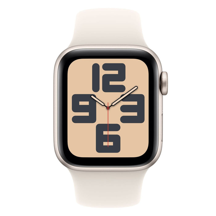 Apple Watch SE (Gen.2) 40mm GPS + 4G Starlight Aluminiumgehäuse mit Sportarmband S/M